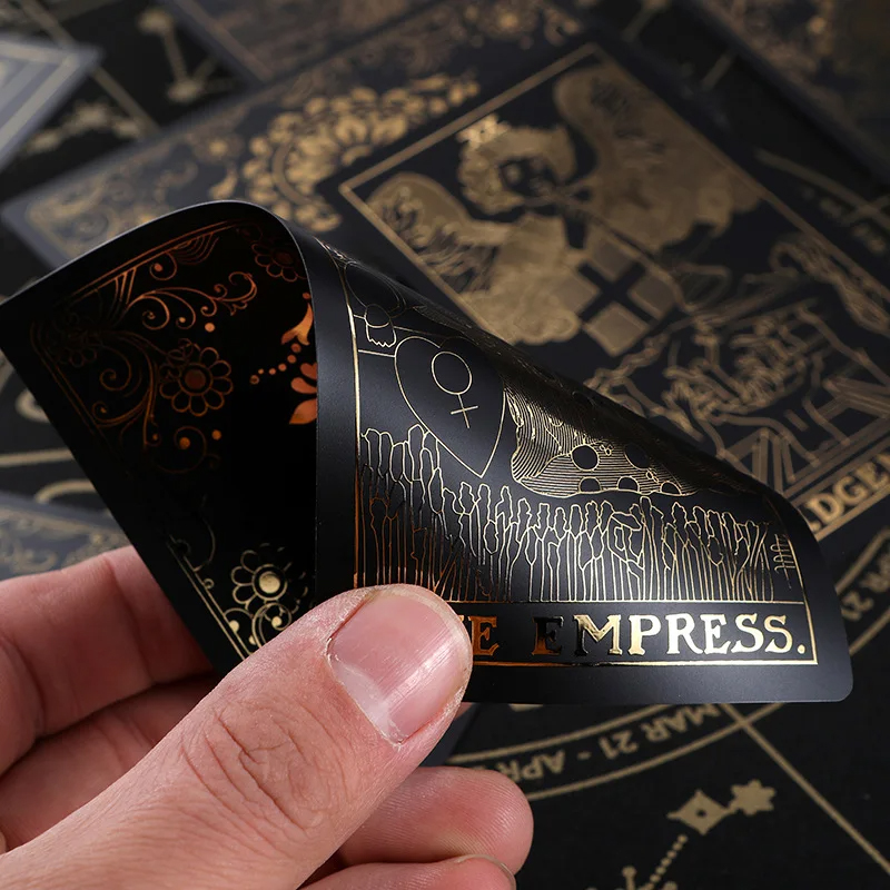 Svarta PVC klassiska tarotkort