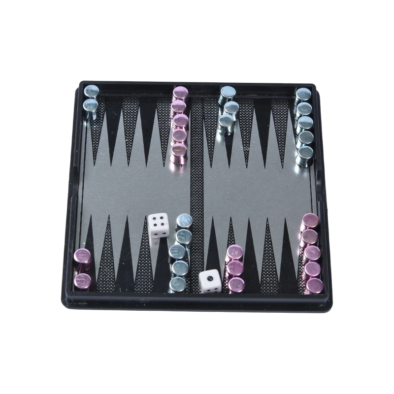 Bärbart magnetiskt backgammonset