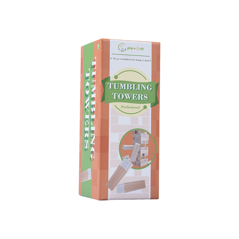 48 Block Trä Tumbling Towers Set