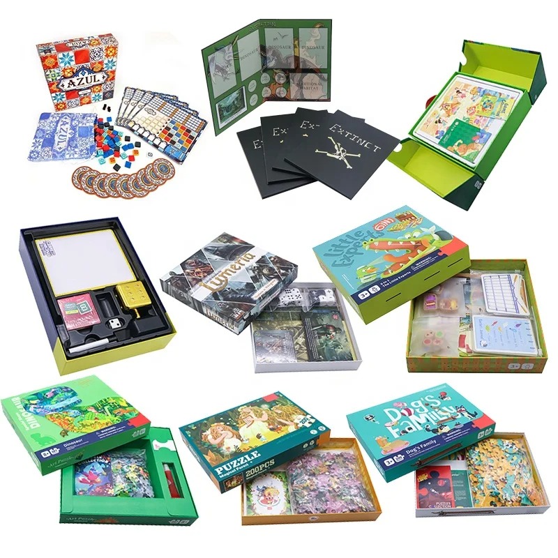 Anpassad brädspelssamling - Multi-Theme Family Gaming Set