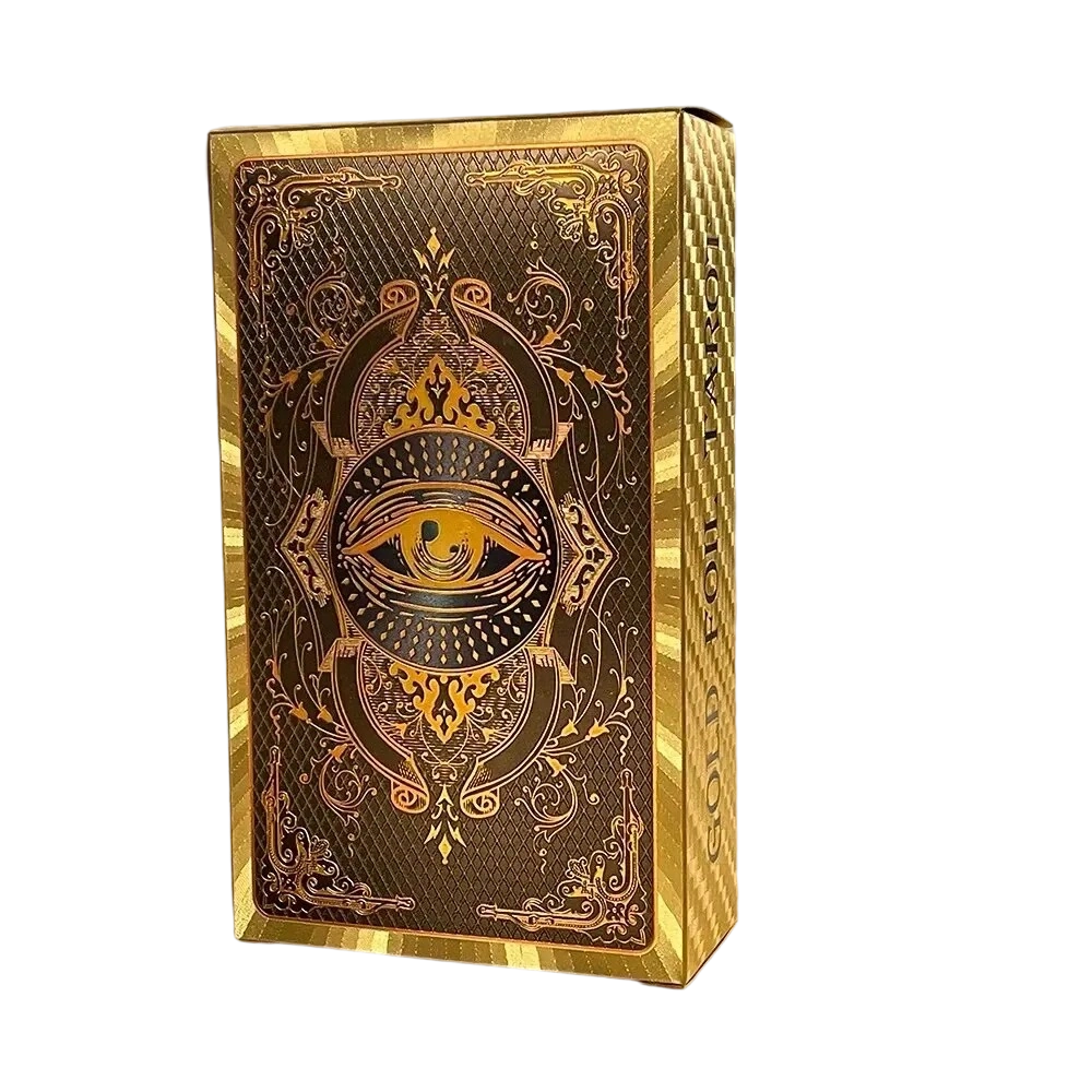 Premium guld-folie tarotkort set