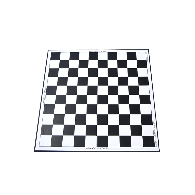 Klassisk svart och vit rutig bräde Advance Checkers
