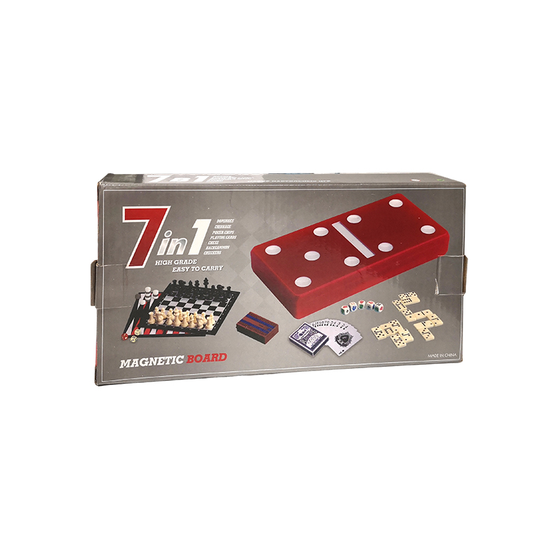Red Polka-Dot Edition - klassiska domino och cribbage Combo Set