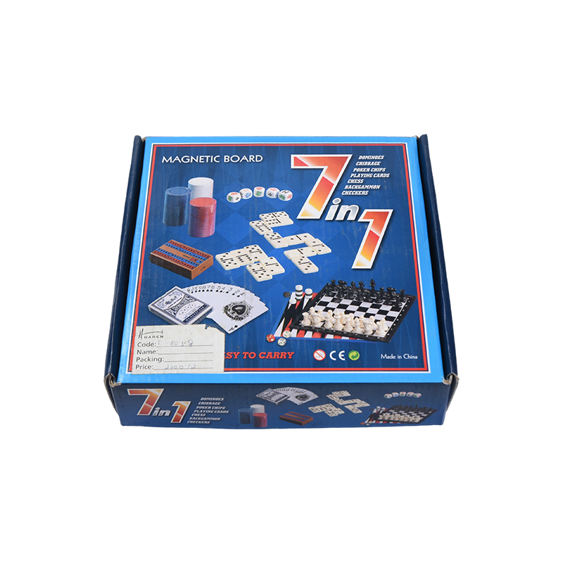 Portabel Box Classic 7-i-1 brädspelsset