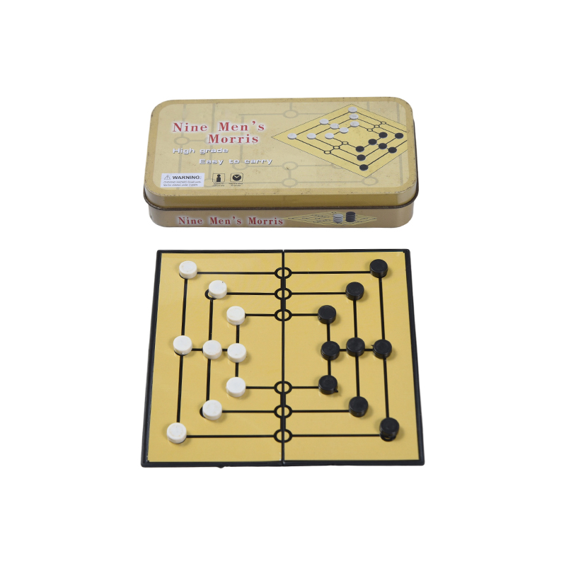 Metallplåtfodral Portable Nine Men's Morris Game