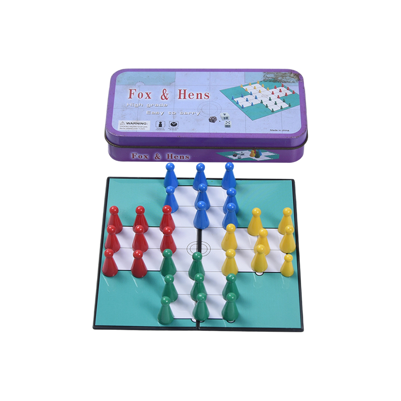 Metallplåtfodral Portable Fox & Hens Game