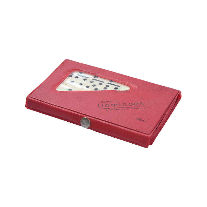 Klassiskt kakelspel On-the-Go - Kompakt Domino-set i plast med bärbart fodral