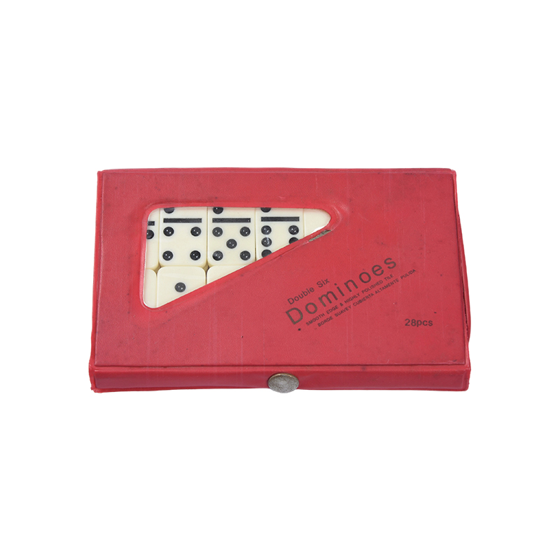 Klassiskt kakelspel On-the-Go - Kompakt Domino-set i plast med bärbart fodral