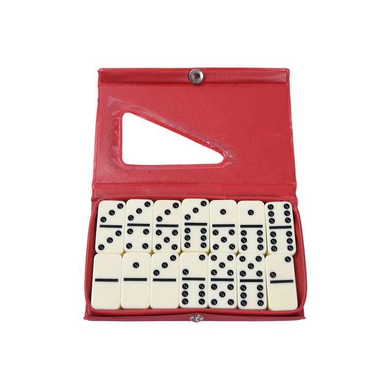Klassiskt kakelspel On-the-Go - Kompakt Domino-set i plast med bärbart fodral