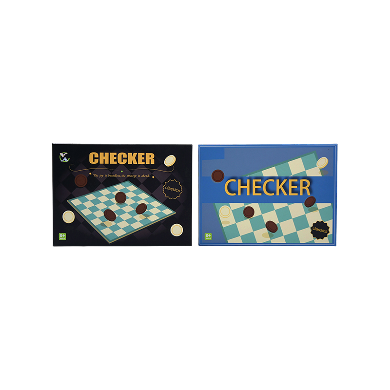 Wooden Checkers Board Game – Klassiskt strategispel med två förpackningsalternativ