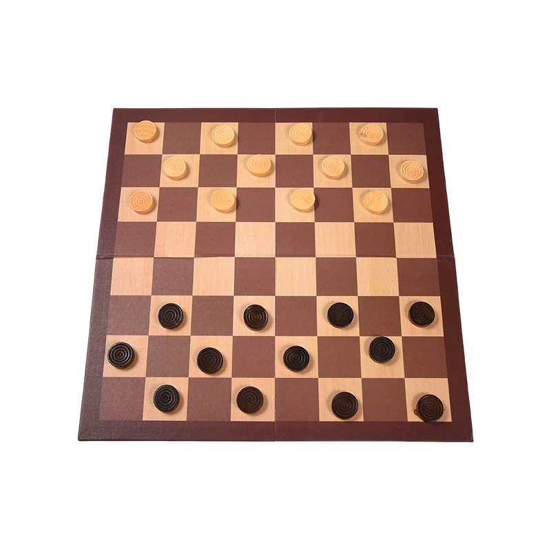Wooden Checkers Board Game – Klassiskt strategispel med två förpackningsalternativ
