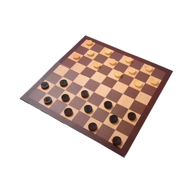 Wooden Checkers Board Game – Klassiskt strategispel med två förpackningsalternativ