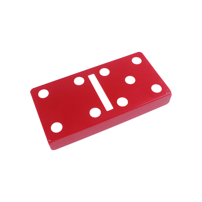 Red Polka-Dot Edition - klassiska domino och cribbage Combo Set