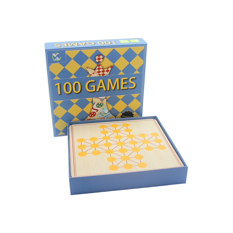 Klassisk brädspelssamling i presentförpackning 100-i-1