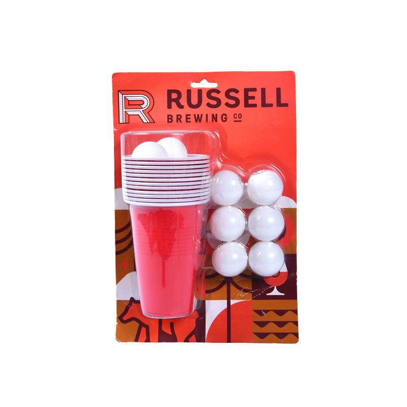 Russell Brewing Co. Beer Pong Kit - Innehåller koppar och bollar