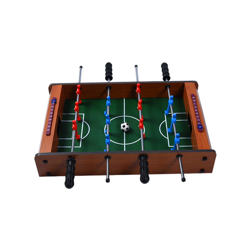 Klassiskt fotbollsbord i trä - Kompakt skrivbordsspel med livfulla spelare och poängspårare
