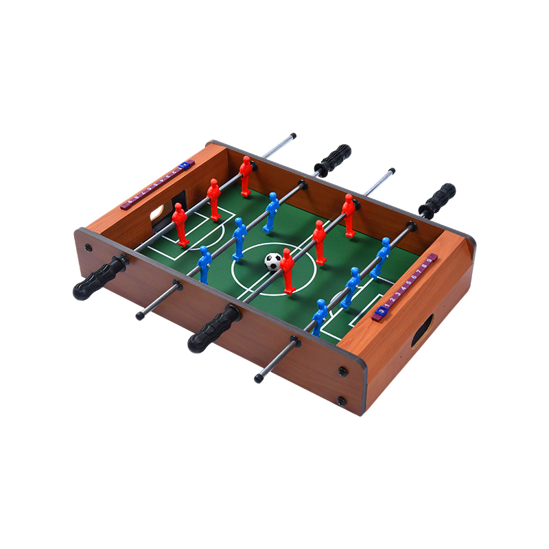 Klassiskt fotbollsbord i trä - Kompakt skrivbordsspel med livfulla spelare och poängspårare